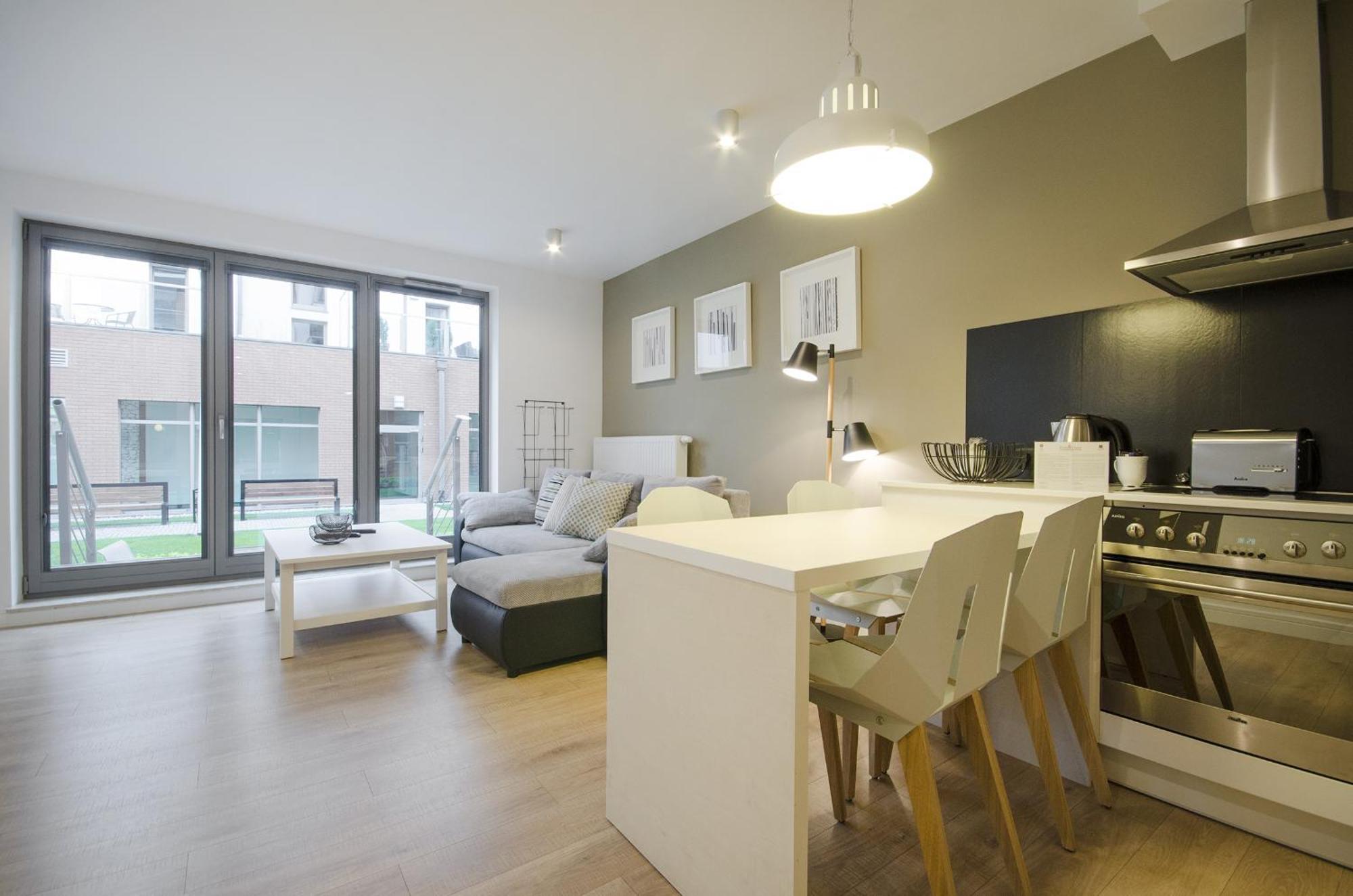 Waterlane Riverside - Spa, Pool, Gym & Parking By Downtown Apartments Gdańsk Buitenkant foto