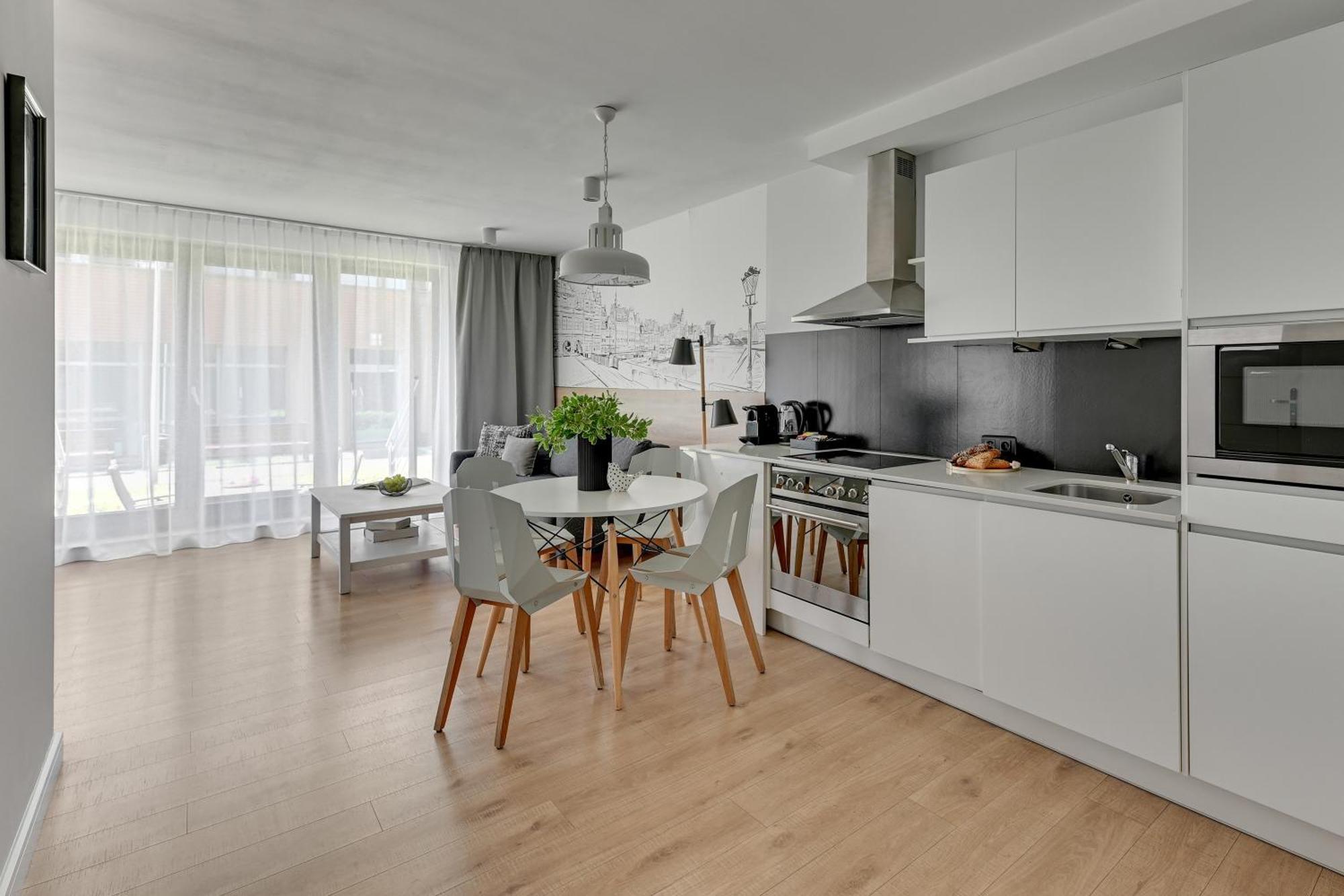Waterlane Riverside - Spa, Pool, Gym & Parking By Downtown Apartments Gdańsk Kamer foto
